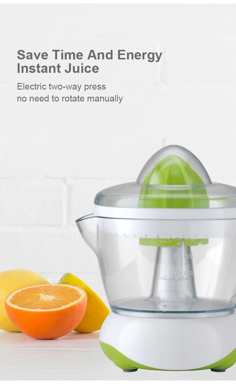 Extractor de Jugo de Naranja Eléctrico 700ml de Gran Capacidad