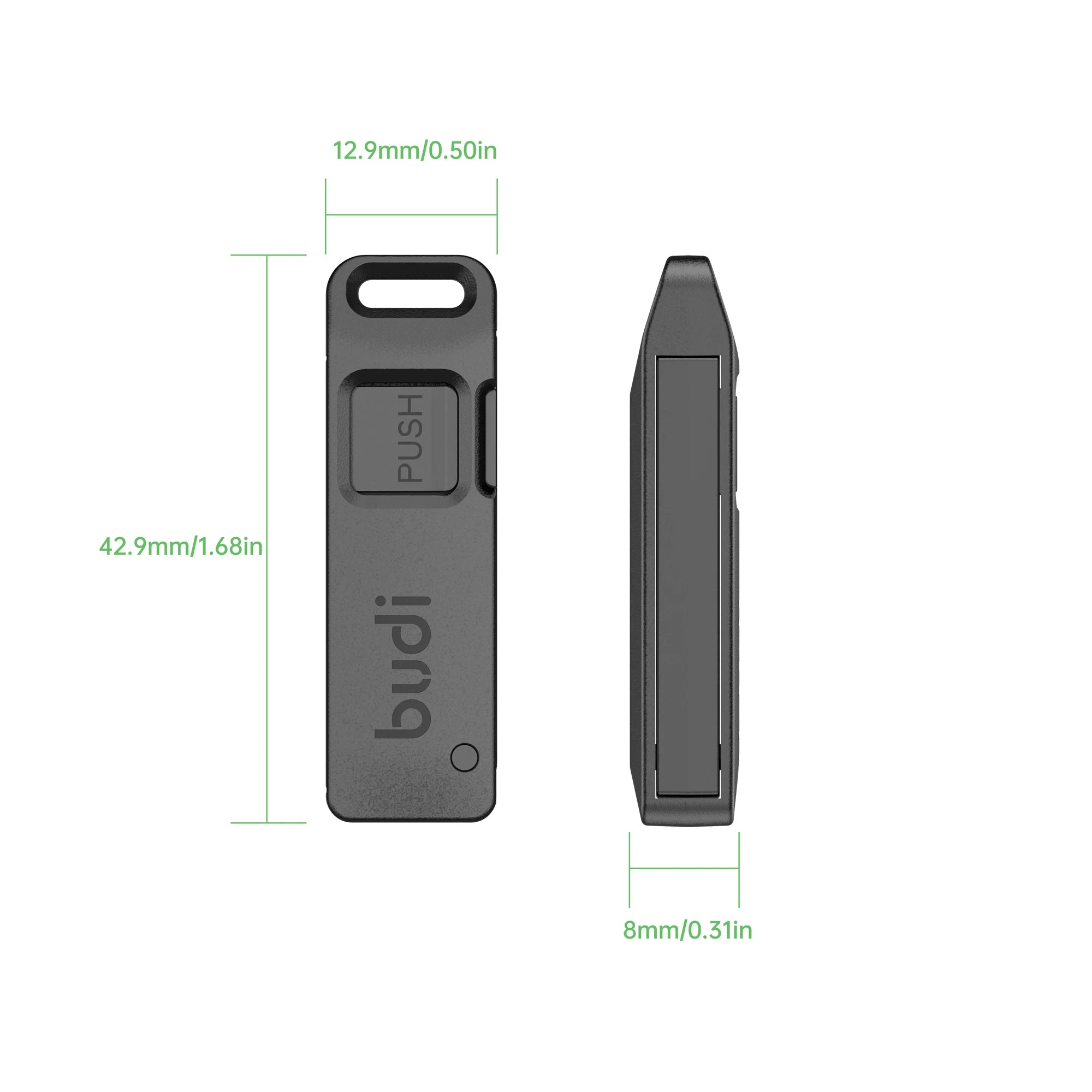 BUDI - Caja de Almacenamiento para Agujas de Extracción de Tarjetas SIM Antipérdida, Pin Expulsor Universal de Acero para Teléfono Móvil, Llavero con Abrebandejas para Tarjetas SIM y TF