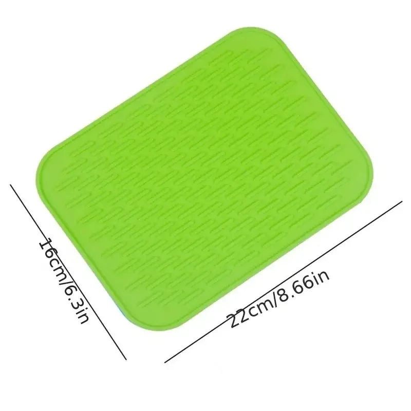 Soporte para ollas de silicona Flexible y duradero, posavasos para vajilla, soporte para ollas, almohadilla caliente antideslizante resistente al calor, almohadilla aislante para vajilla