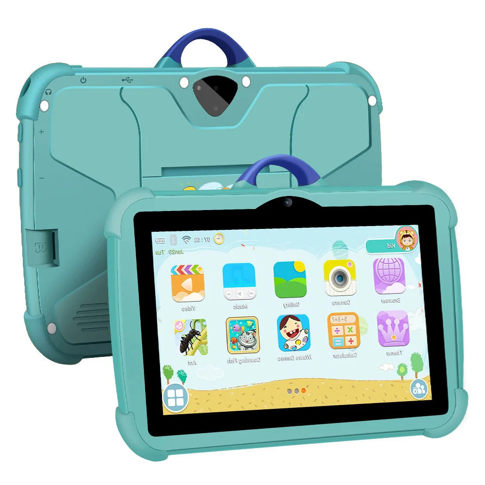 Nueva Tablet Infantil de 7 Pulgadas con WiFi, Android, para Aprendizaje y Educación, Quad Core, 4GB RAM, 64GB ROM, Regalo Ideal para Niños
