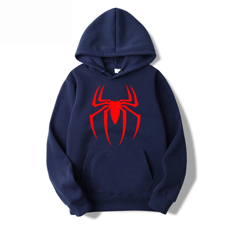 Hoodie Estampado Araña para Hombre | Buzo con Capucha Urbano