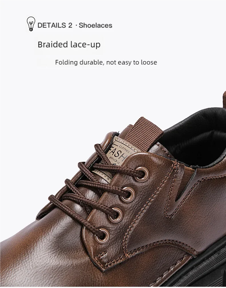 Zapatos informales para hombre, calzado cómodo para trabajo hecho a mano en las cuatro estaciones, zapatos de trabajo al aire libre, moda Joker, zapatos de marea juvenil, zapatos de cuero para fiesta de negocios