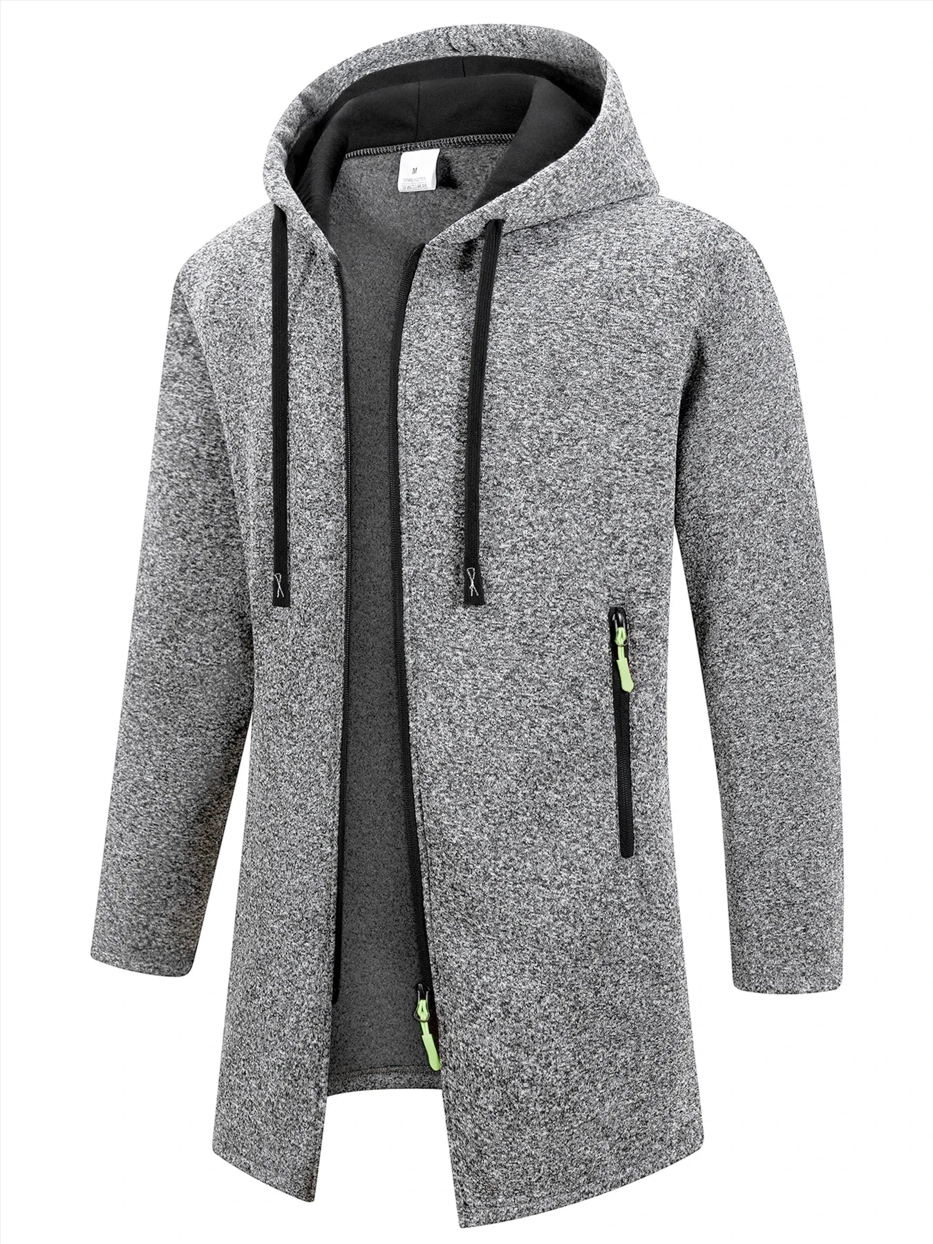 Chaqueta con Capucha y Cremallera para Hombre – Abrigo Polar