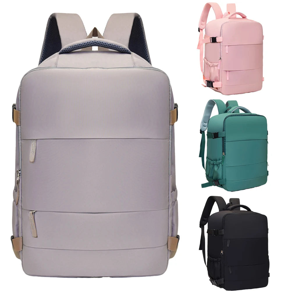 Mochila de Viaje Versátil 180°, Expandible con Compartimento para Laptop
