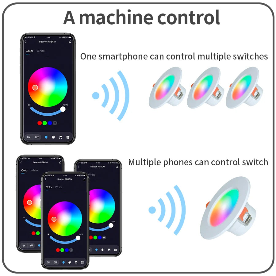 Foco LED Regulable WiFi Zigbee Compatible con Alexa