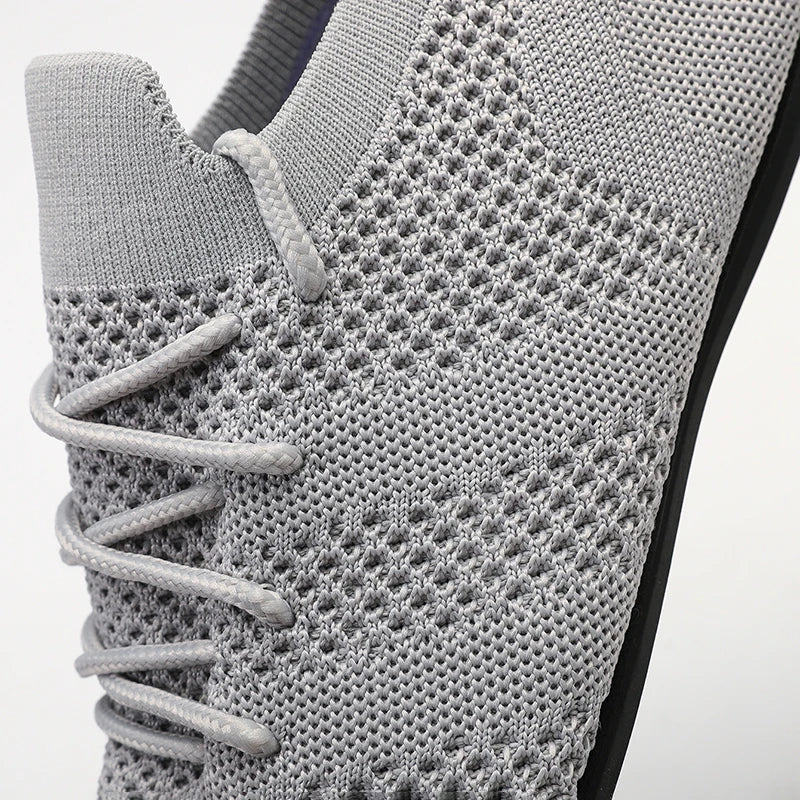 Zapatos informales con cordones para hombre, mocasines de malla transpirables para parejas, zapatillas informales ligeras y suaves para hombre, calzado para conducir al aire libre 36-47