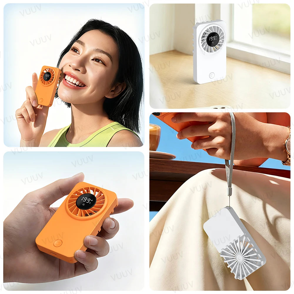Ventilador de Mano Portátil de Alta Velocidad con Carga USB