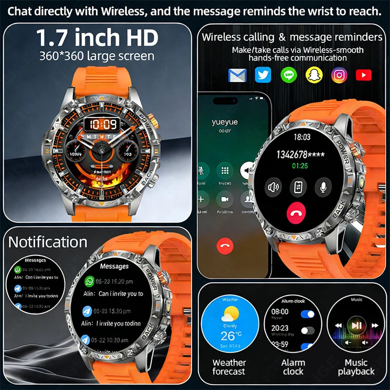 Reloj Inteligente AMOLED Deportivo con Brújula 2026