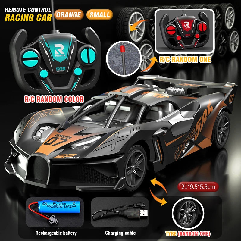 Auto RC Deportivo de Alta Velocidad con Control Remoto para Niños