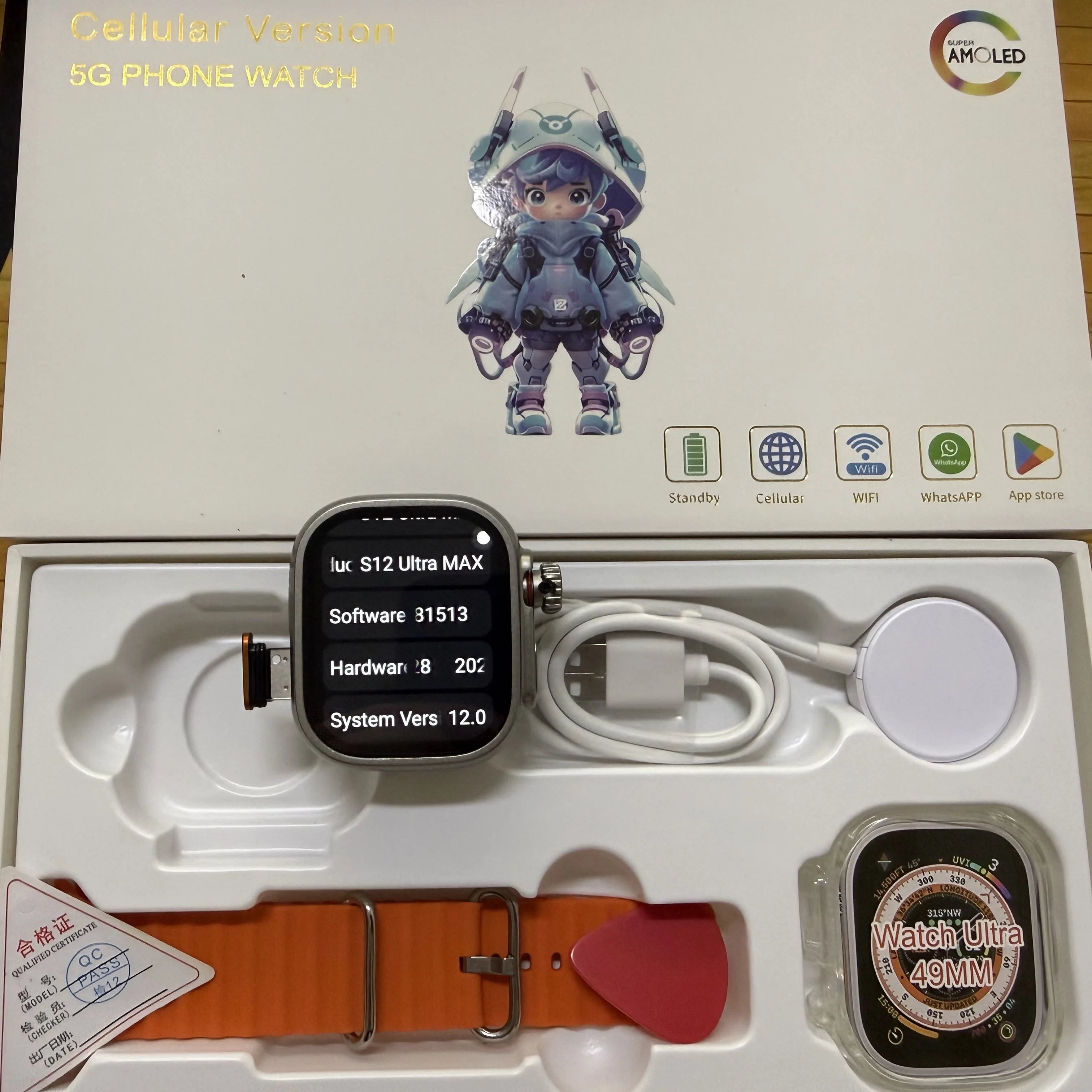 Reloj Inteligente S12 Ultra MAX Android 5G