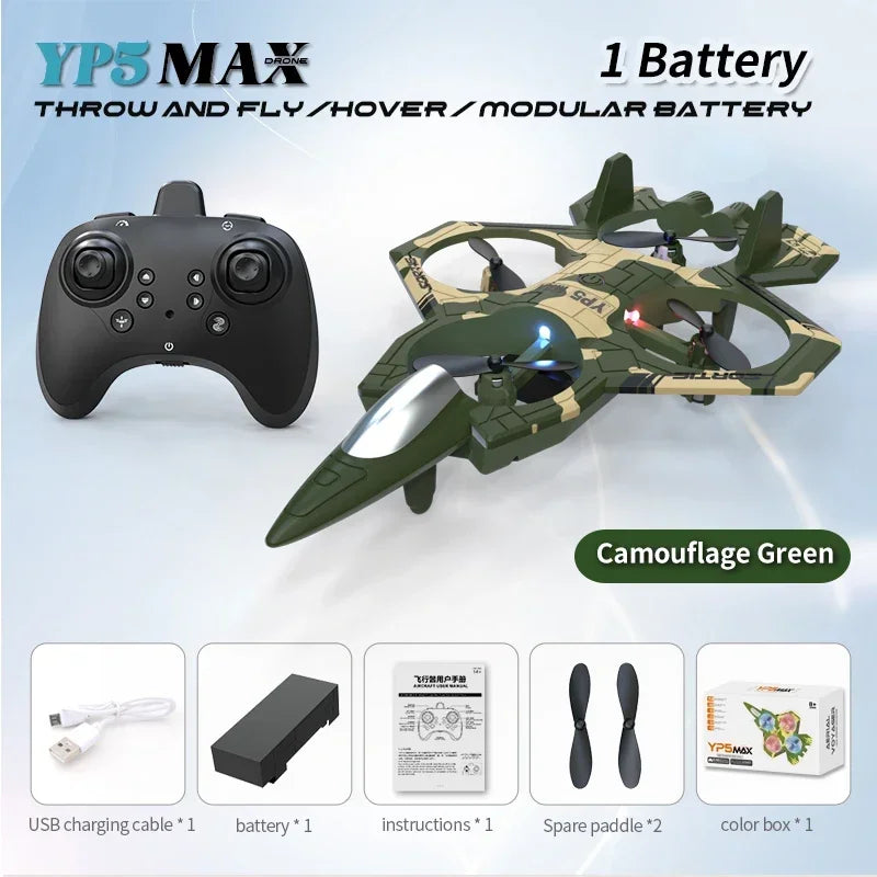 Dron de Acrobacias YP5 MAX con Cámara HD, Plegable, Vuelo Orbital