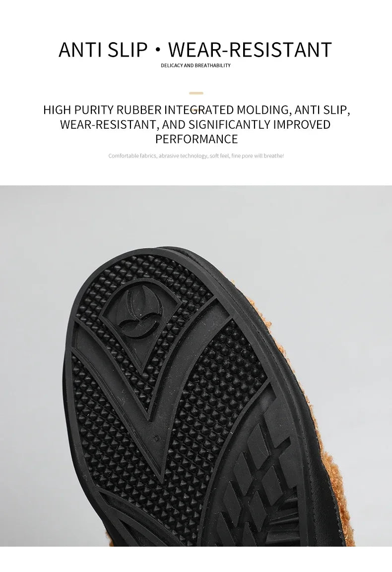 YRZL zapatos de algodón para hombre, zapatillas ligeras de invierno de alta calidad, mocasines de algodón para interiores de felpa, zapatos cálidos de invierno para hombre