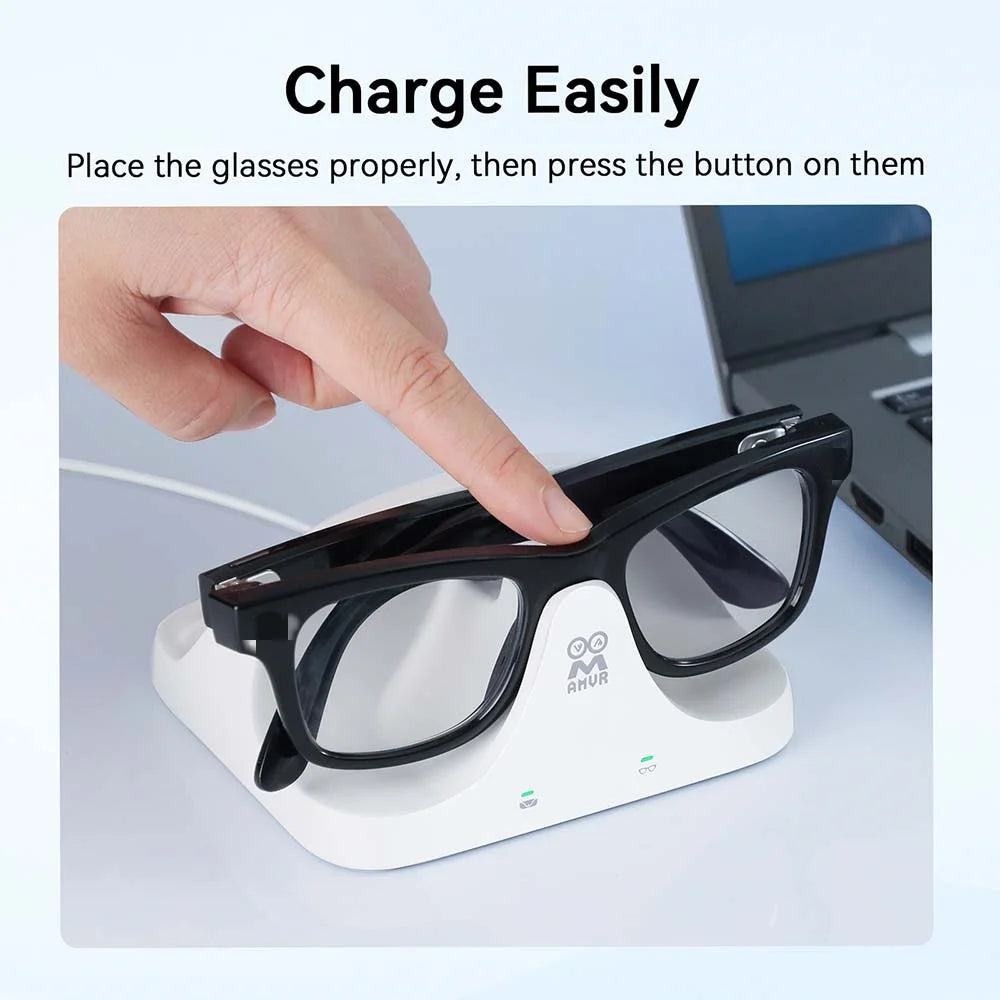 Este es un muelle de carga rápida magnético 2 en 1 adecuado para gafas RayBan Meta AI y su estuche de AMVR