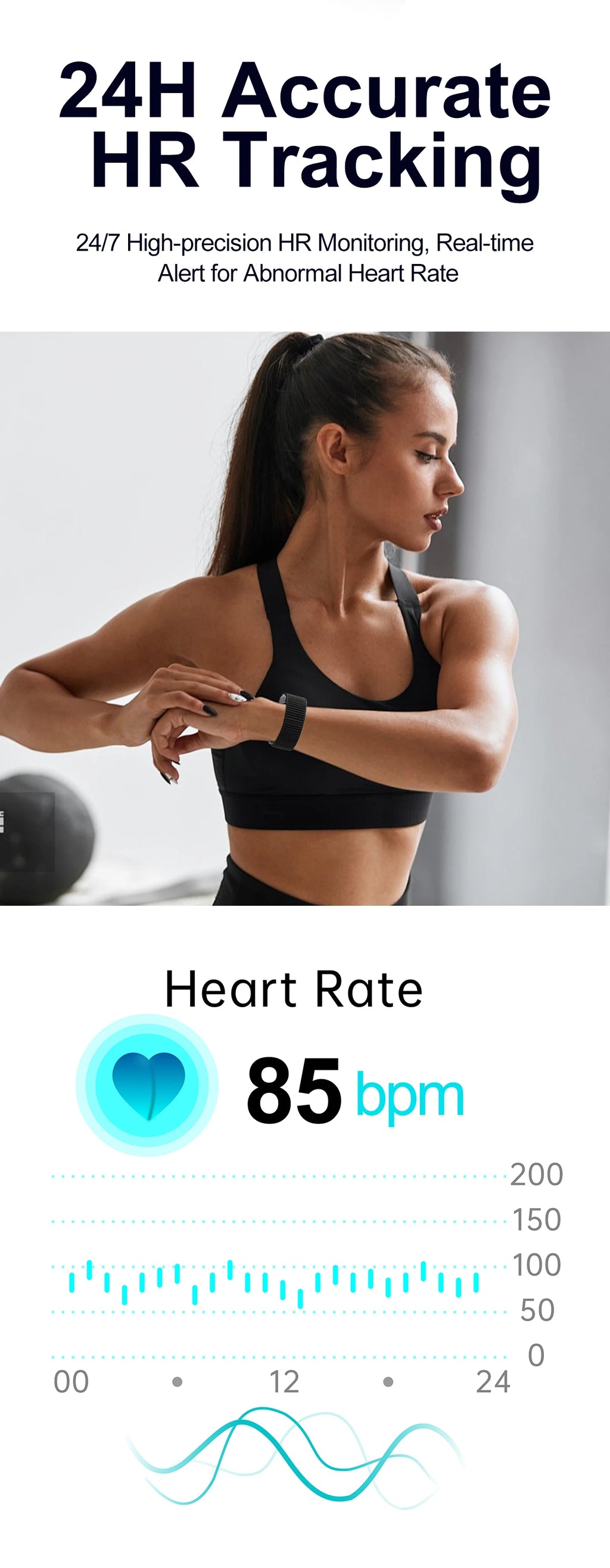 LIGE Pulsera Inteligente 100 Modos Deportivos
