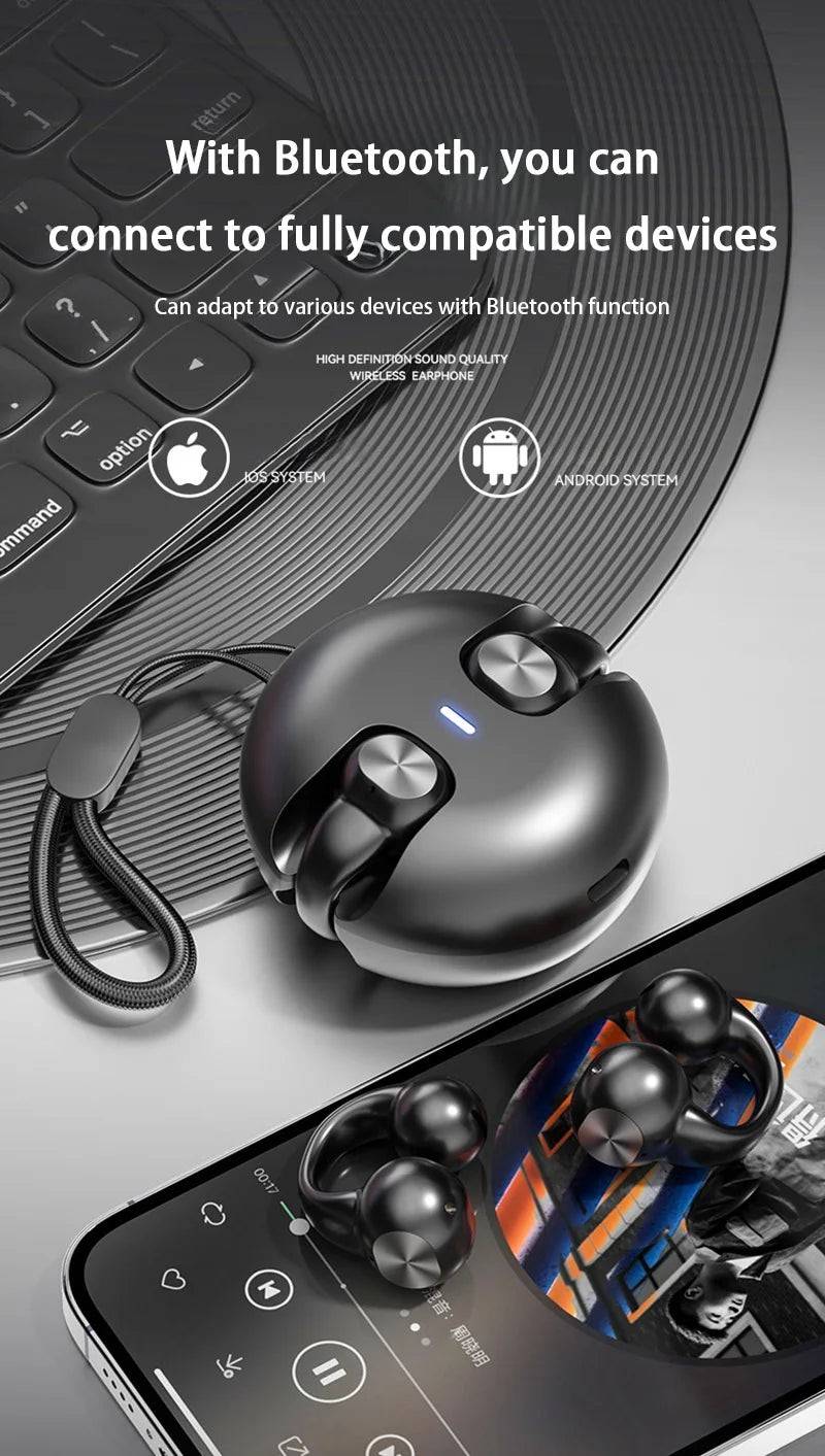 Auriculares de Conducción Ósea TWS Bluetooth 5.3