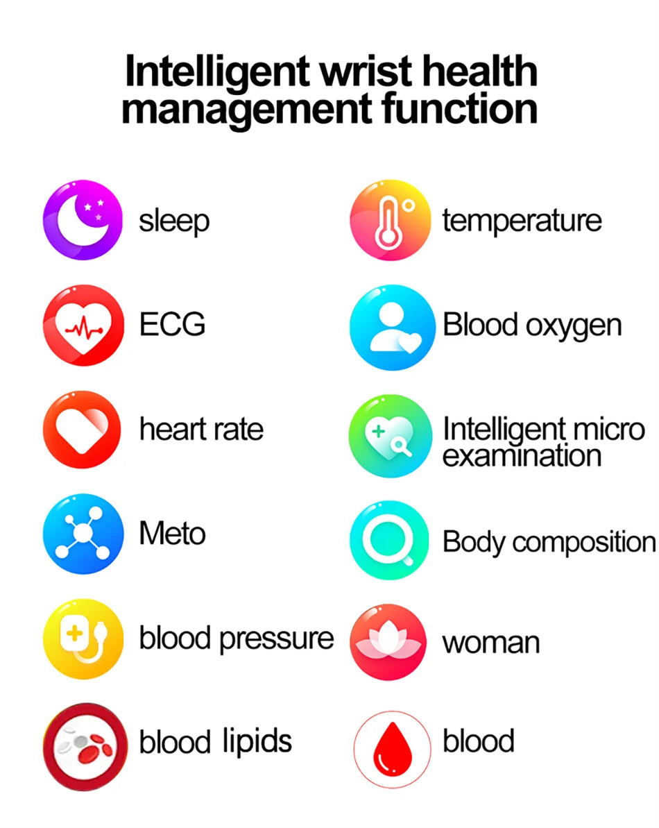 Smartwatch con Diagnóstico AI y ECG para Hombre