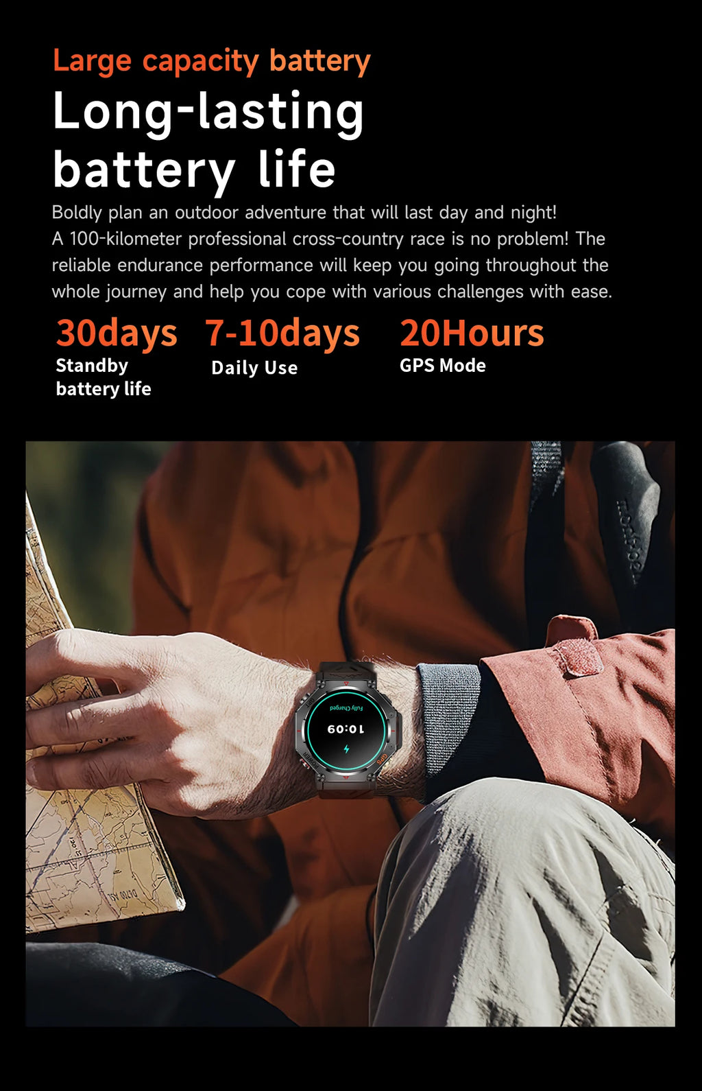 T-Rex 3 Ultra Reloj Inteligente Militar 10ATM