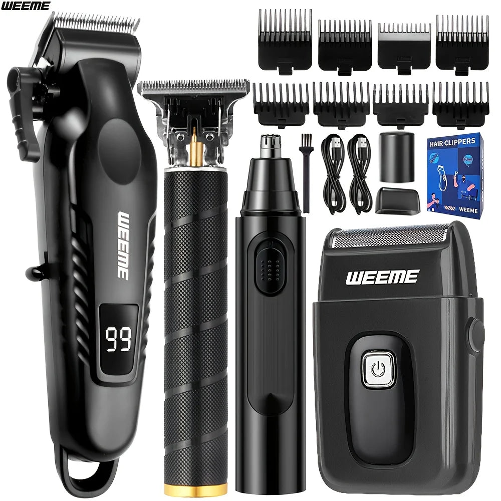 WEEME Kit de Aseo 4 en 1 para Hombre con LCD