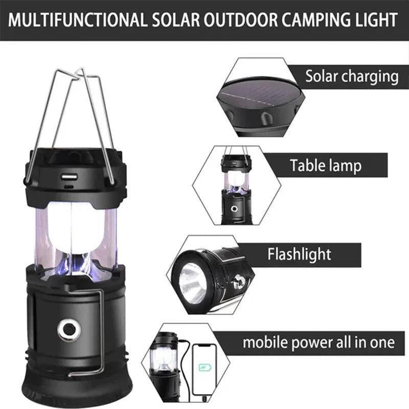 Linterna LED Portátil para Camping y Emergencias