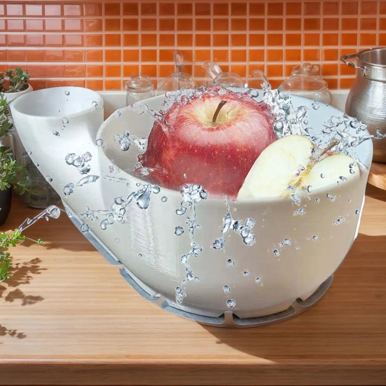 Cuenco portátil para lavar frutas, Spinner multiusos para lavar alimentos, cesta para lavar frutas y verduras, para el hogar, cocina, pícnic al aire libre