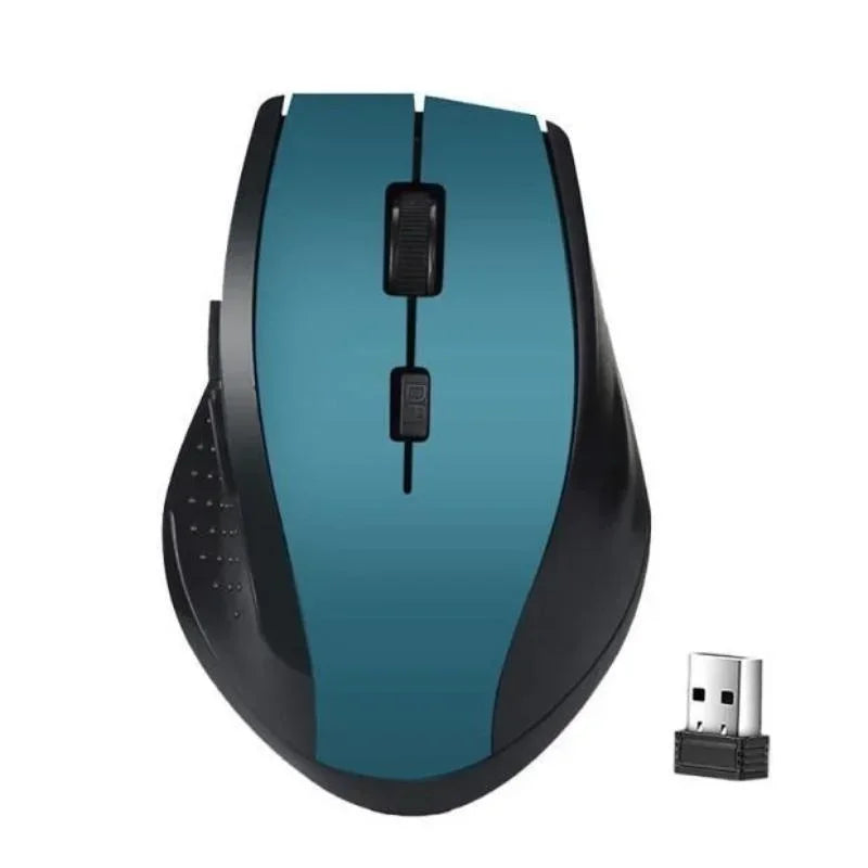 Ratón inalámbrico de 2,4 Ghz para ordenador, ratón para juegos de PC con receptor USB, accesorios para ordenador portátil