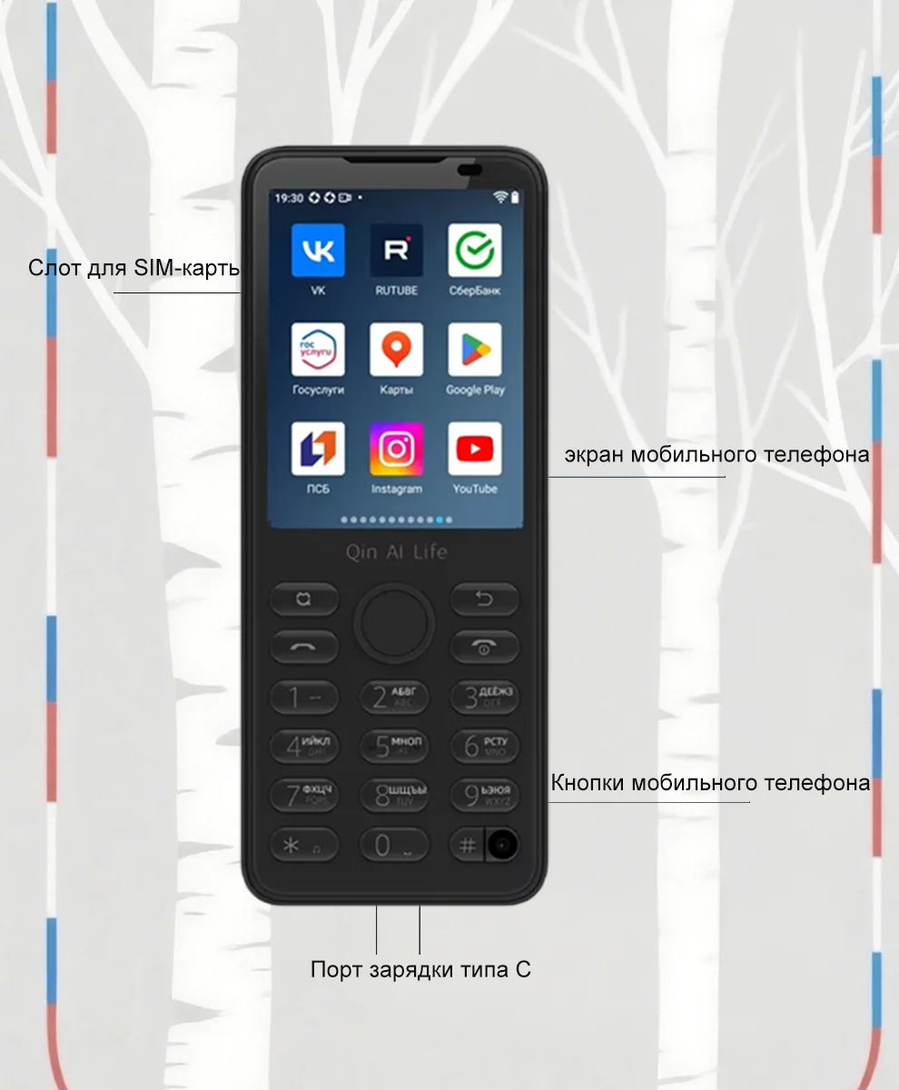 Qin F21 Pro compatible con Google RAM3GB/4GB Rom 32GB/64GB pantalla táctil 2,8 pulgadas Android11 MTK6761
