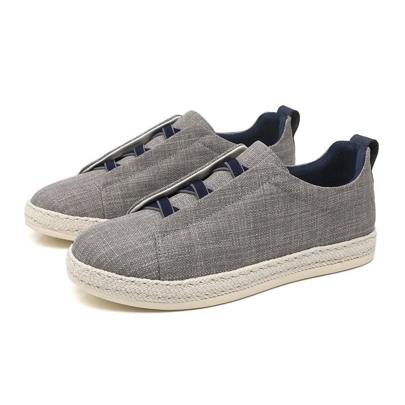 Zapatos de lona para hombre slip-on, ligeros y transpirables