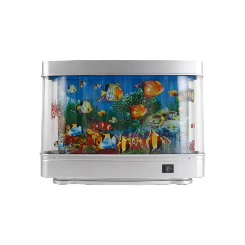 Lámparas de tanque de peces tropicales, decoración de acuario Artificial, océano Virtual en movimiento, luz nocturna para niños, regalo de Halloween y Navidad, juguete