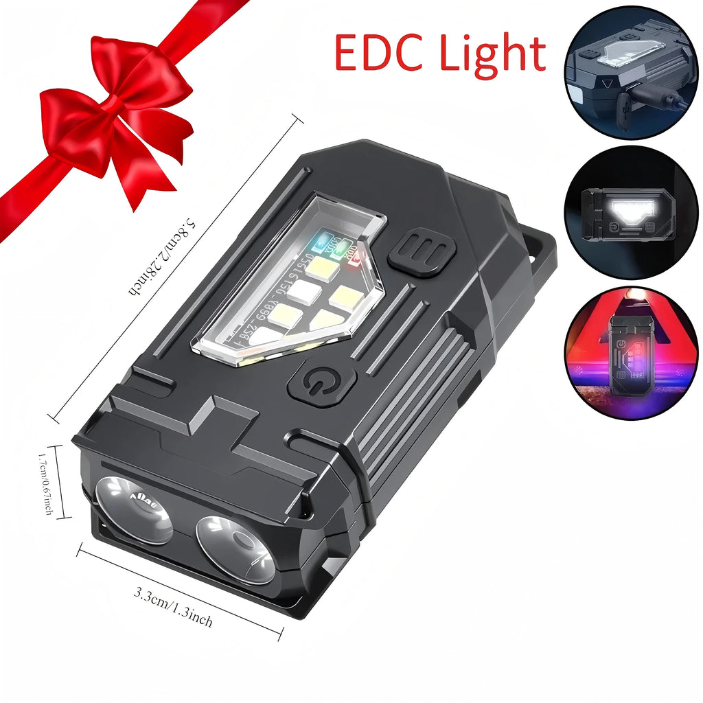 Mini Linterna LED COB Recargable USB con Imán Camping Emergencia