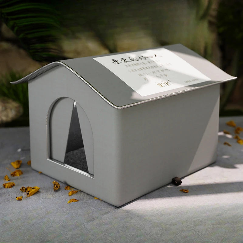 Casita Impermeable para Mascotas – Cama Cueva Plegable Exterior