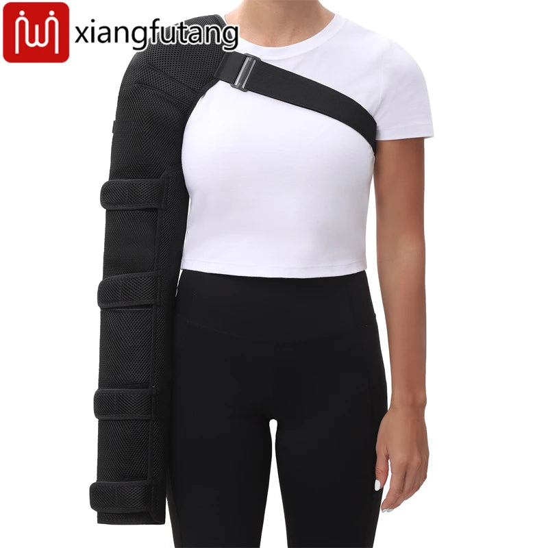 Protector de Brazo con Calefacción por Capa de Aire, Masajeador de Vibración para Aliviar el Dolor de Hombro Congelado y Codo, Soporte de Recuperación Térmico para el Brazo