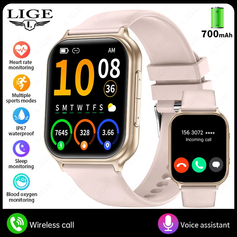 Smartwatch 2026 con pantalla AMOLED 1,83", batería 700 mAh y llamadas Bluetooth