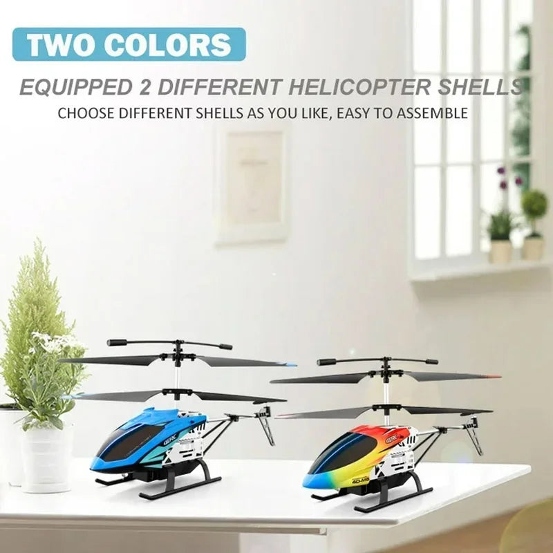 Helicóptero RC con Giroscopio y Luces LED, 3.5 Canales, Mantenimiento de Altitud