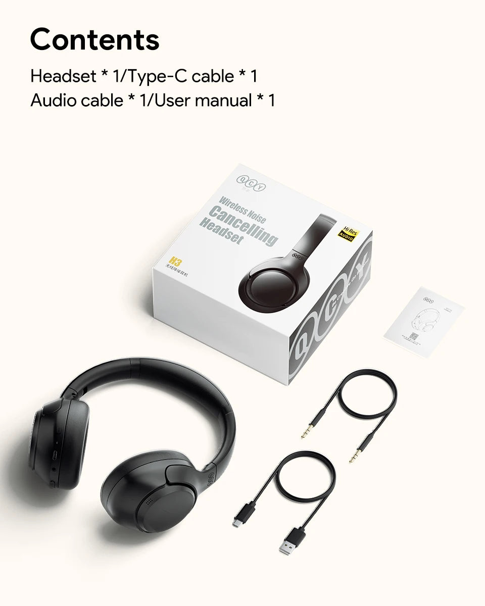 QCY H3 Auriculares ANC LDAC Bluetooth 5.4 60h