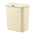 Cubo de basura para cocina con tapa, para colgar en la puerta del armario, almacenamiento creativo para el baño, cesta para papel higiénico, papelera