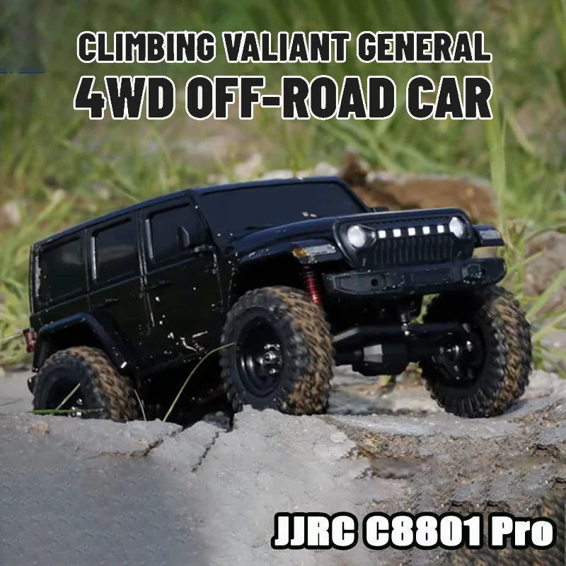 JJRC C8801 PRO 1/18 Coche Todoterreno con Suspensión 4WD Totalmente Proporcional, Coche RC Eléctrico, Modelo de Juguete para Niños, Regalo