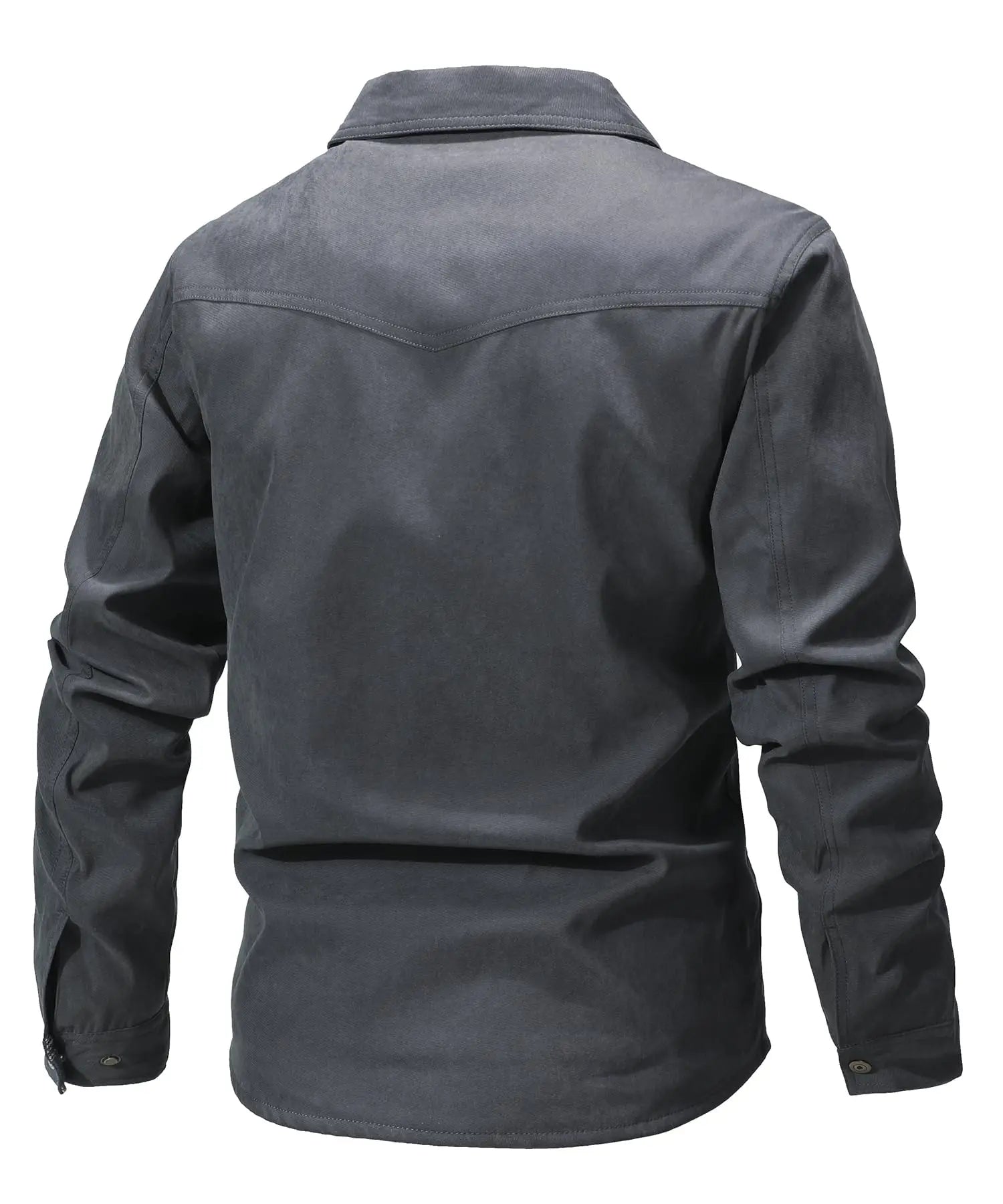 Chaquetas para hombre, camisa forrada de franela de primavera, abrigo, sudadera informal con botones a presión, estilo vaquero occidental, Top de alta calidad, talla estadounidense