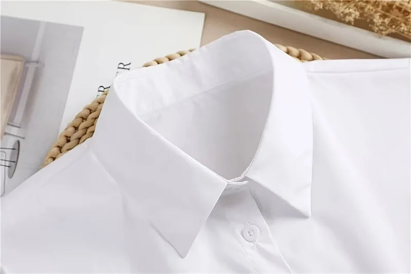 Cuello de Camisa Falso de Talla Única, Elegante y Desmontable con Botones para Estilo de Atuendo en Capas, Accesorio de Moda, Diseño sin Mangas