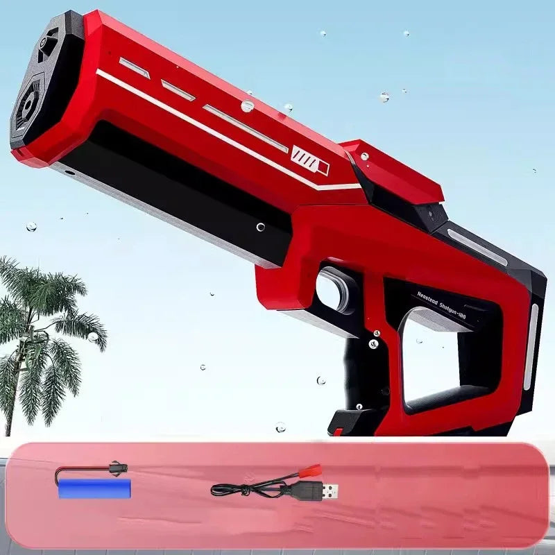 Pistolas de agua eléctricas para adultos, potente chorro de agua, succión automática, pistolas de agua, juguete de playa para verano, regalo para niños