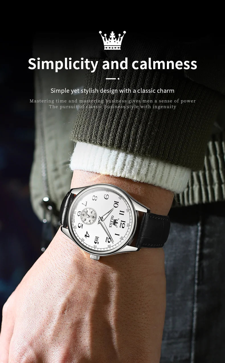 Reloj de Cuarzo OLEVS 3622 para Hombre, Resistente al Agua, Luminoso