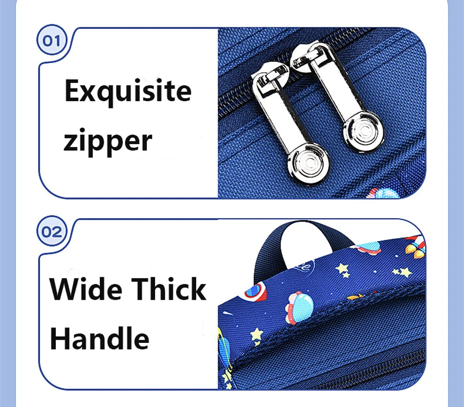 Bolso de hombro para niños, mochila para chico, astronauta estereoscópico 3D de dibujos animados, mochila escolar de ensueño para niño pequeño, escuela primaria impermeable