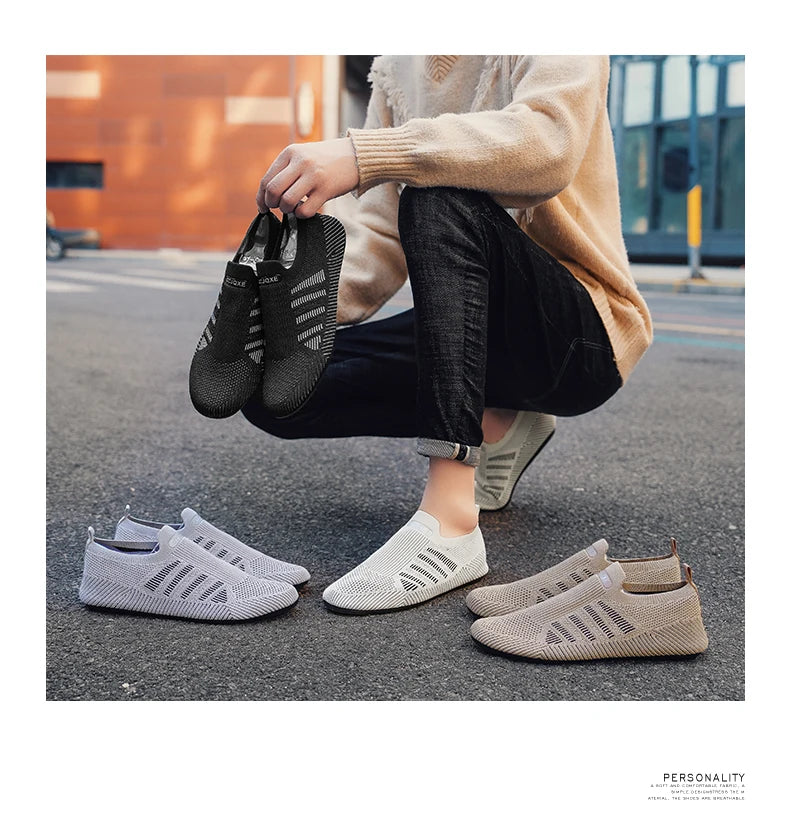 YRZL, mocasines de malla para hombre, mocasines para conducir, zapatos planos con parte inferior fina para caminar, mocasines informales antideslizantes transpirables, zapatos de verano para hombre