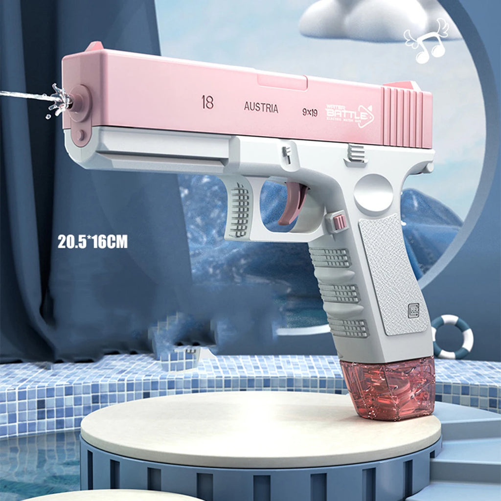 Pistola de agua eléctrica para niños, juguete con ráfagas de alta presión, carga fuerte, rociador automático de agua, pistolas de juguete