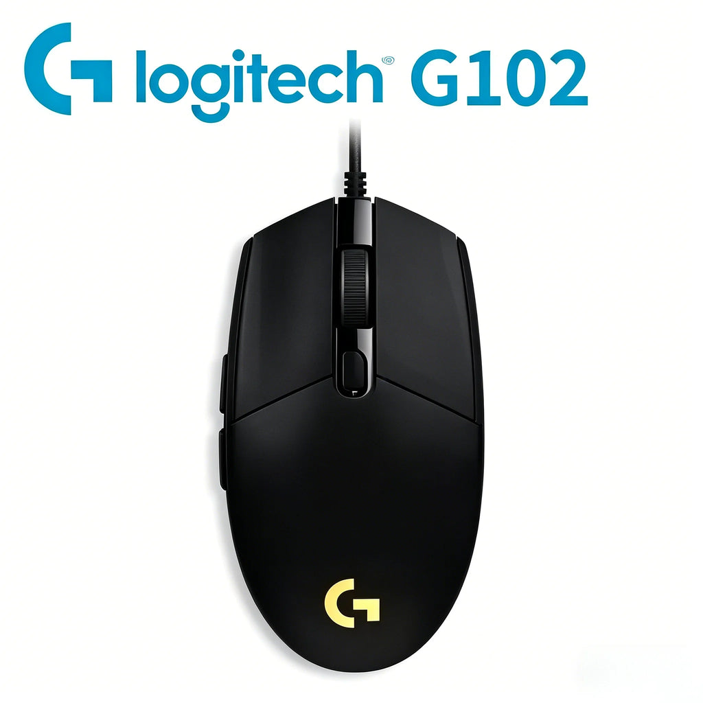 Ratón para Juegos Logitech G102 con Cable, LIGHTSYNC RGB, 8000 DPI, 6 Botones Programables para PC, Portátil y Deportes Electrónicos