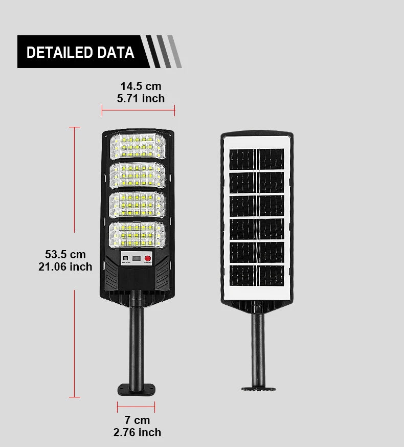 Reflector Solar LED con Sensor de Movimiento para Jardín, Impermeable IP65