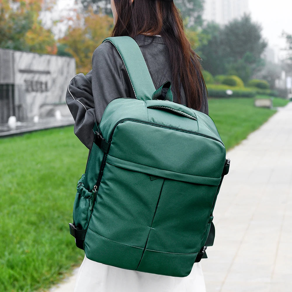 2 Piezas 180 °     Conjunto de Mochila y Bolso Tote de Apertura Total, Equipaje de Mano de Gran Capacidad Aprobado por Aerolíneas para Viajes y Uso Diario