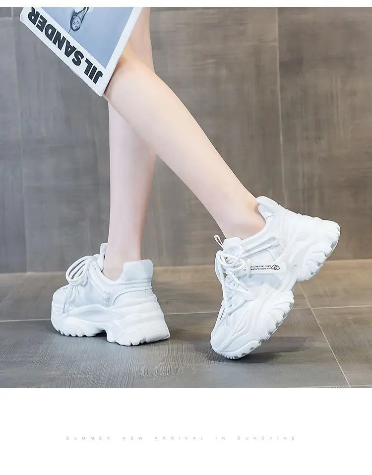 Zapatillas de Plataforma para Mujer - Suela Gruesa, Estilo Casual