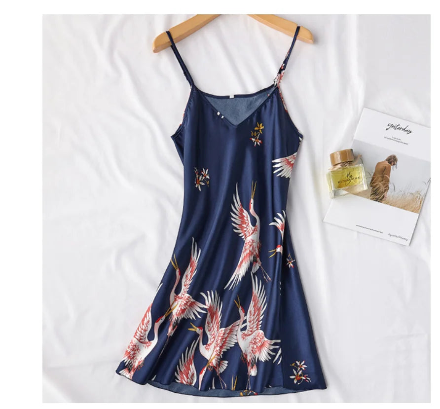 Pijama Conjunto 2 Piezas Mujer - Camisón Sedoso Cuello en V