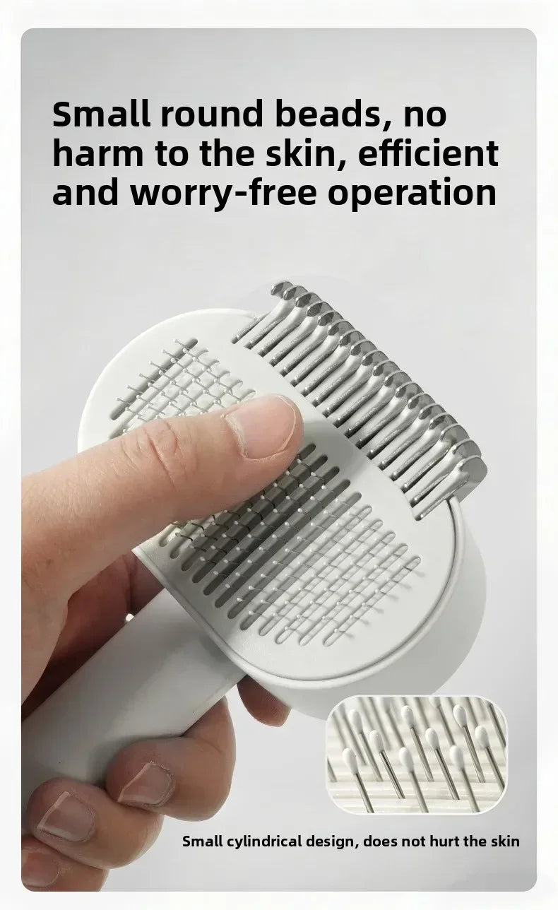 Cepillo Profesional para el Cuidado de Gatos, Herramienta para Eliminar el Pelo Suelto, para Gatos de Pelo Largo y Corto, Gatos de Interior, Gatitos, Conejos, Peine de Masaje