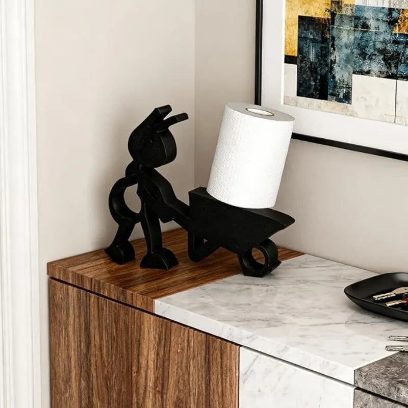Portarrollos de Papel Higiénico con Forma de Hormiga Impreso en 3D, Bonito y Sencillo Portarrollos de Papel con Diseño de Animal